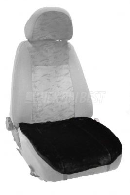 Накидка AutoPremium на горизонтальную часть сидения, иск. мех, черн. 1 шт