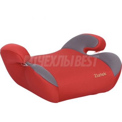 Детское автомобильное кресло - бустер Zlatek Raft/Clipper красный, 6-12 лет, 22-36 кг