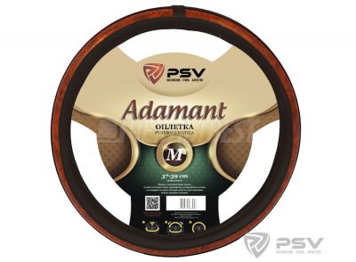 Оплётка руля 36-39 см, р-р М, 6727 PSV ADAMANT (Prestige) Fiber черный