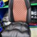 Подушка AutoPremium на сиденье из экокожи с фиксирующим ремнём 77011