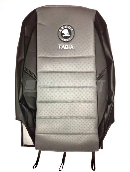 Skoda Fabia (2007-2014) разд задн ряд Экокожа логотип Лидер